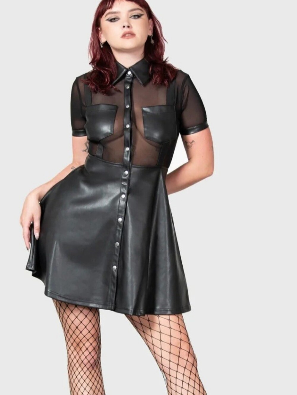 Killstar Black Day Of Detriment Skater Dress